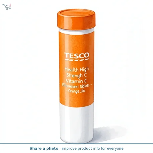 Tesco Health High Strength Vitamin C Effervescent Tablets - Orange 20s