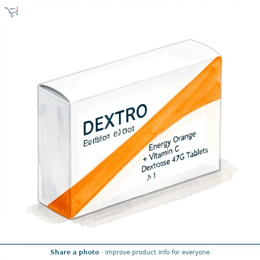 Dextro Energy Orange + Vitamin C Dextrose 47G Tablets