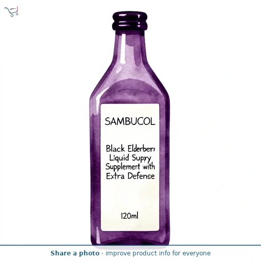 Sambucol Black Elderberry Liquid Supplement with Extra Defence 120ml