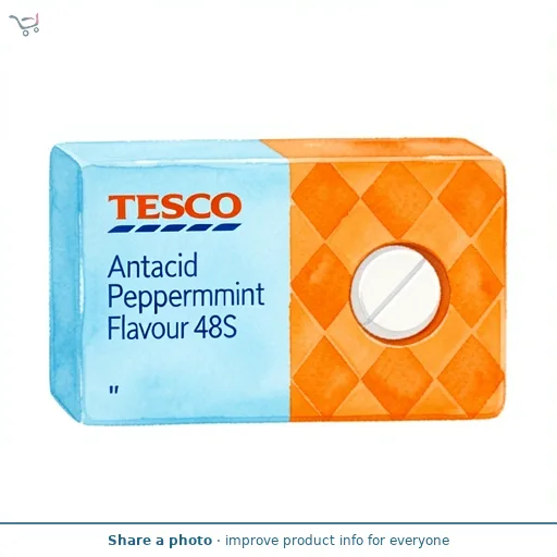 Tesco Antacid Peppermint Flavour 48S