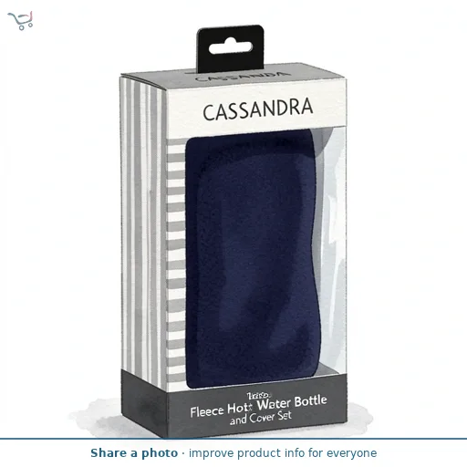 Cassandra Fleece Hot Water Bottle and Cover Set
