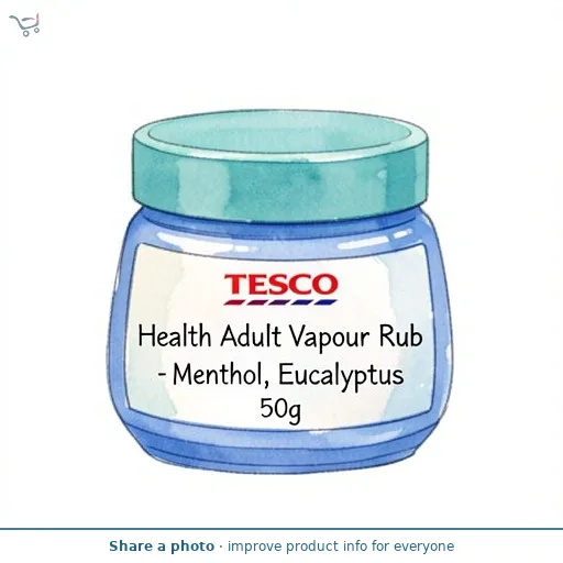 Tesco Health Adult Vapour Rub - Menthol, Eucalyptus 50g