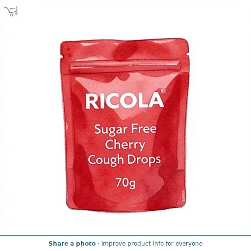 Ricola Sugar Free Cherry Cough Drops 70g