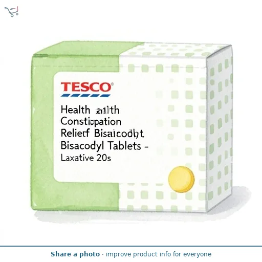 Tesco Health Constipation Relief Bisacodyl Tablets - Laxative 20s