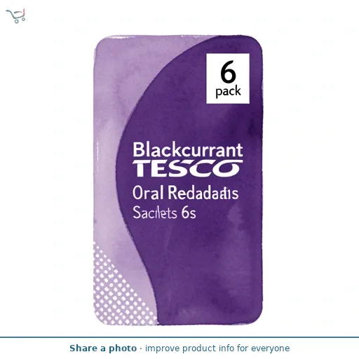 Tesco Blackcurrant Oral Rehydration Salts Sachets 6s