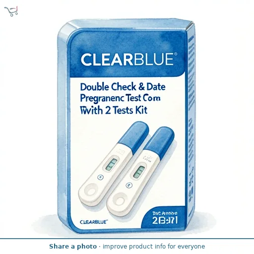 Clearblue Double Check & Date Pregnancy Test Combo Pack with 2 Tests Kit
