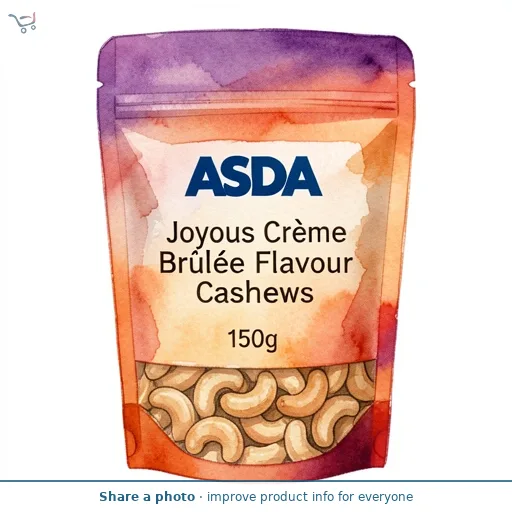 ASDA Joyous Crème Brûlée Flavour Cashews 150g