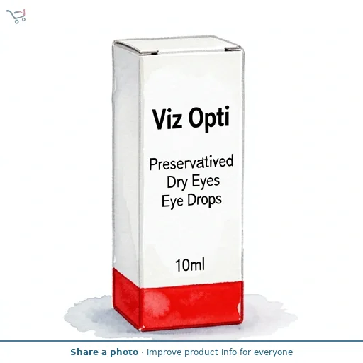 Viz Opti Preservative-Free Dry Eyes Eye Drops 10ml