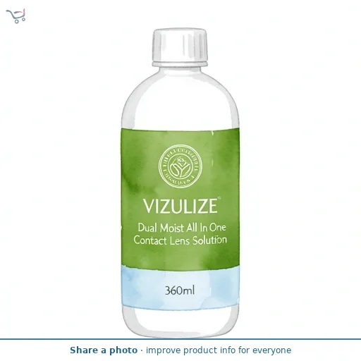 Vizulize Dual Moist All In One Contact Lens Solution 360ml