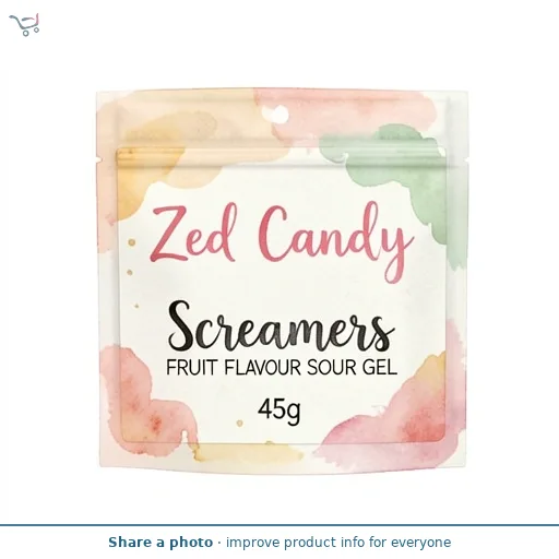 Zed Candy Screamers Fruit Flavour Sour Gel 45g