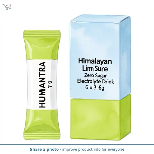 Humantra Himalayan Lime Zero Sugar Electrolyte Drink 6 x 3.6g Sachets