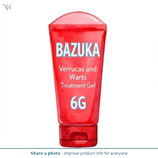 Bazuka Verrucas and Warts Treatment Gel 6G