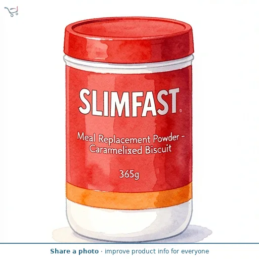 Slimfast 365g Caramelised Biscuit Flavour Tasty Balanced Meal Powder