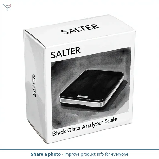 Salter Black Glass Analyser Scale 