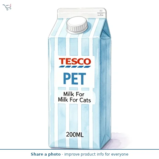 Tesco Milk For Milk For Cats 200Ml