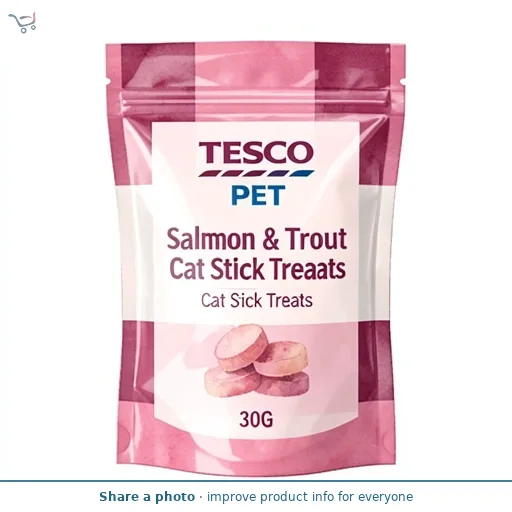Tesco Salmon & Trout Cat Stick Treats 30G