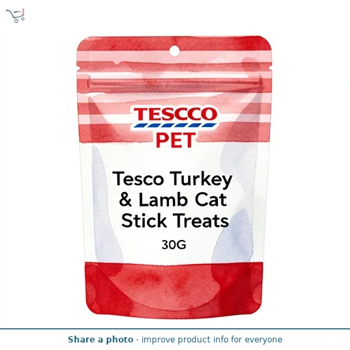Tesco Turkey & Lamb Cat Stick Treats 30G