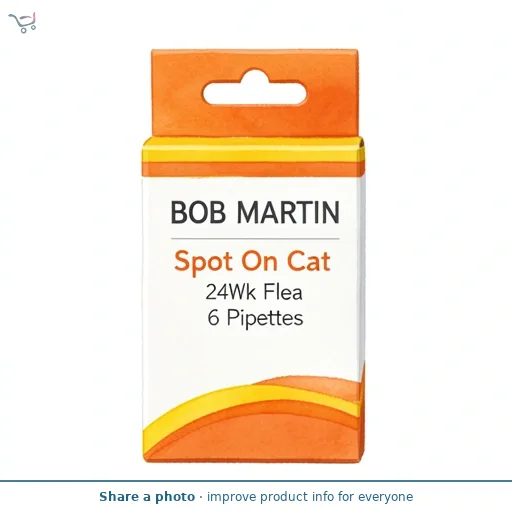 Bob Martin Spot On Cat 24Wk Flea 6 Pipettes