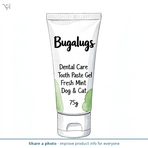 Bugalugs Dental Care Tooth Paste Gel Fresh Mint Dog & Cat 75g