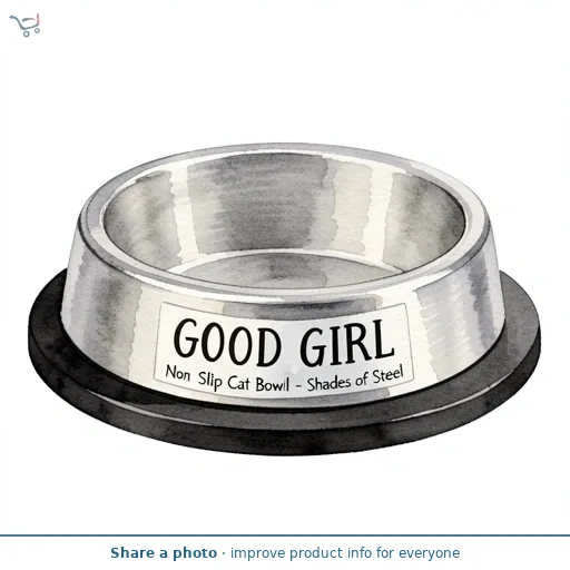 Good Girl Non Slip Cat Bowl - Shades of Steel