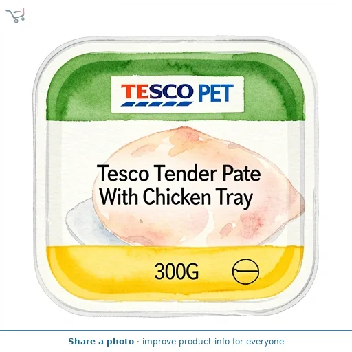 Tesco Tender Pate With Chicken Tray 300G