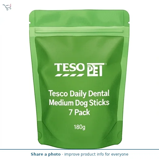 Tesco Daily Dental Medium Dog Sticks 7 Pack 180g