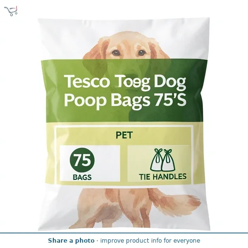 Tesco Dog Poop Bags 75'S