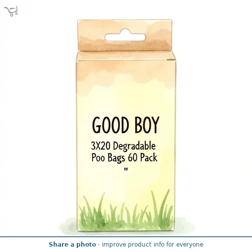 Good Boy 3X20 Degradable Poo Bags 60 Pack