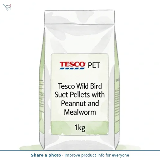Tesco Wild Bird Suet Pellets with Peanut and Mealworm 1kg