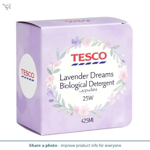 Tesco Lavender Dreams Biological Detergent Capsules 25W 425Ml