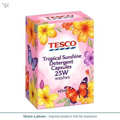 Tesco Tropical Sunshine Detergent Capsules 25W washes 425ml