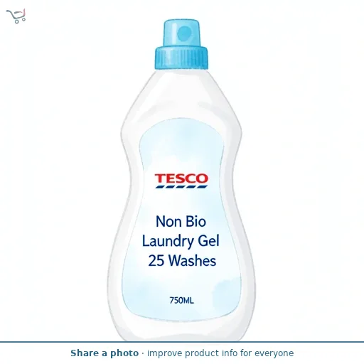 Tesco Non Bio Laundry Gel 25 Washes 750ML