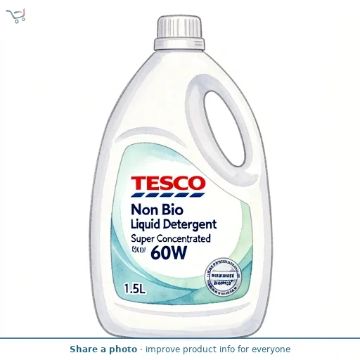 Tesco Non Bio Liquid Detergent Super Concentrated 60W 1.5L 