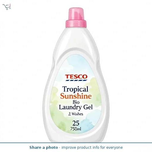 Tesco Tropical Sunshine Bio Laundry Gel 25 Washes 750ml