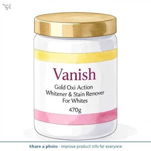 Vanish Gold Oxi Action Whitener & Stain Remover For Whites 470g