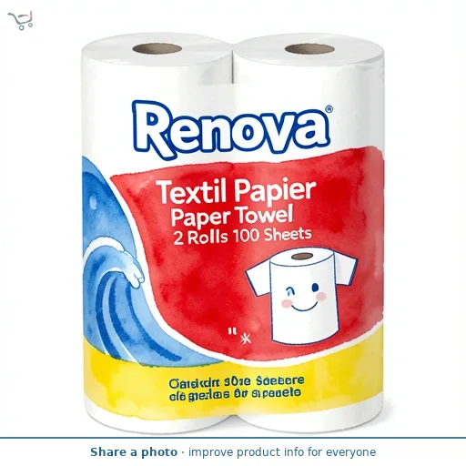 Renova Textil Papier Paper Towel 2 Rolls 100 Sheets