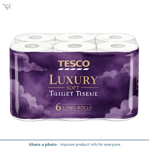 Tesco Luxury Soft Quilted Toilet Tissue 6 Long Rolls