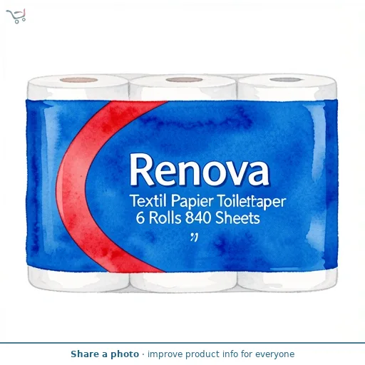 Renova Textil Papier Toilet Paper 6 Rolls 840 Sheets
