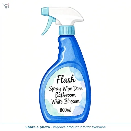 Flash Spray Wipe Done Bathroom White Blossom 800ml