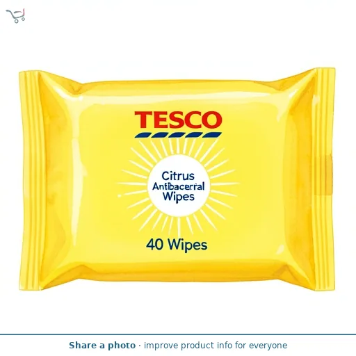 Tesco Citrus Antibacterial Wipes 40 Wipes
