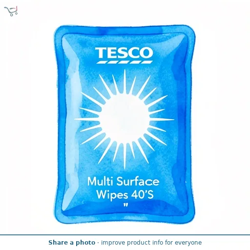 Tesco Multi Surface Wipes 40'S