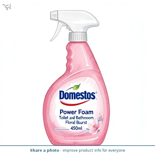 Domestos Power Foam Toilet & Bathroom Cleaner Spray Floral Burst 450ml