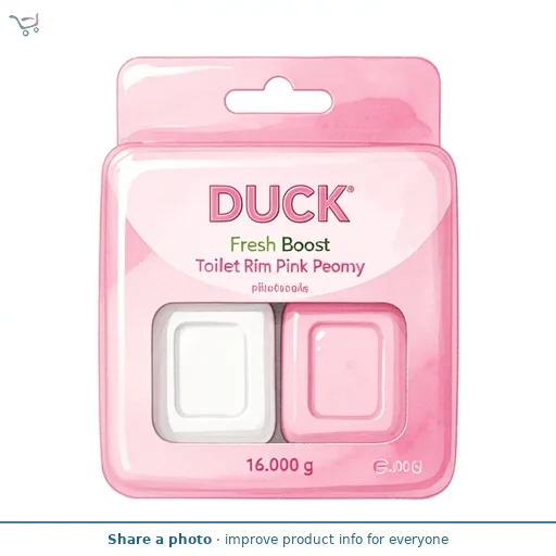 Duck Fresh Boost Toilet Rim Block Pink Peony 2x16g