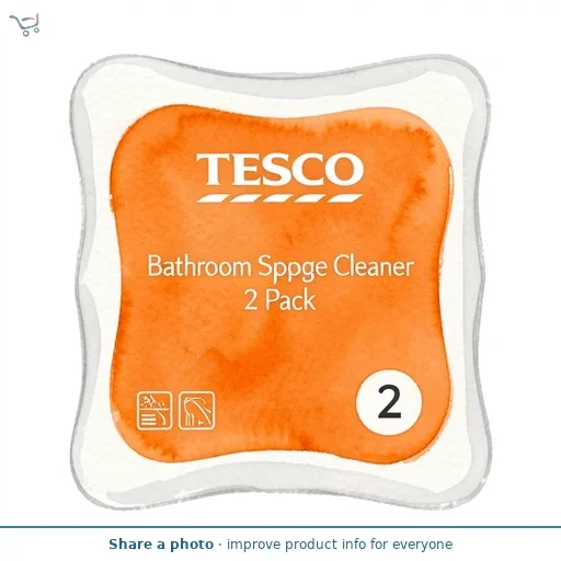 Tesco Bathroom Sponge Cleaner 2 Pack