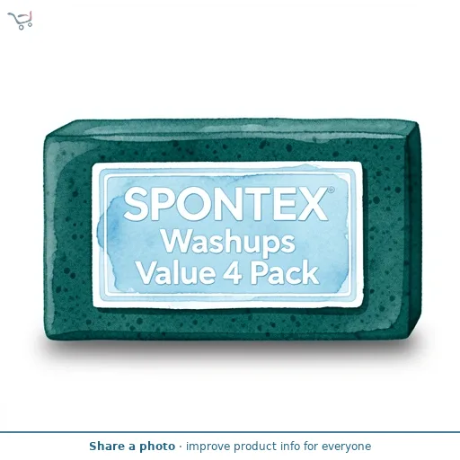 Spontex Washups Sponge Scourers x4