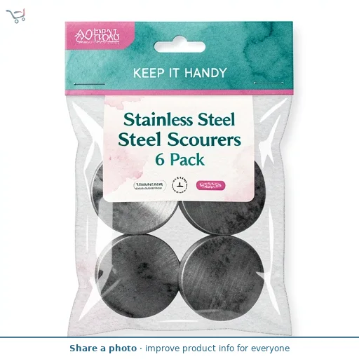 Keep It Handy Stainless Steel Scourers 6 Pack