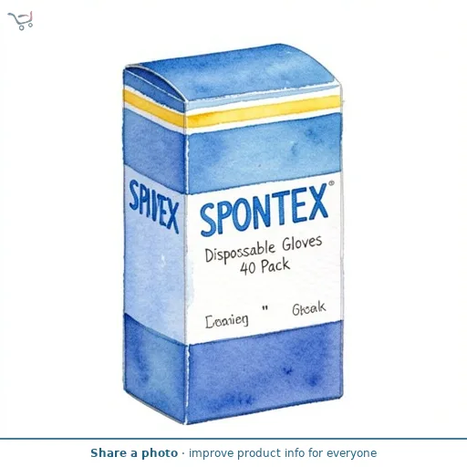 Spontex Latex Disposable Gloves 40pk