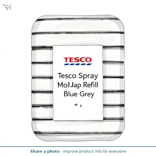 Tesco Spray Mop Refill Blue Grey