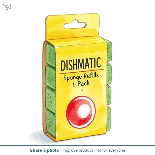 Dishmatic Sponge Refills 6 Pack
