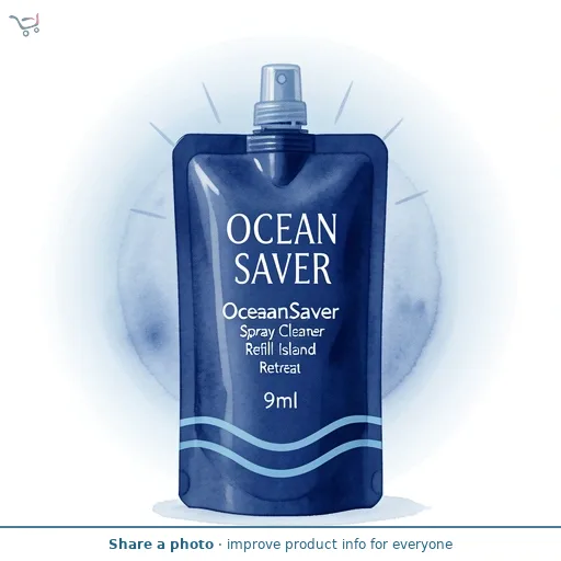 OceanSaver Bathroom Spray Cleaner Refill Island Retreat 9ml